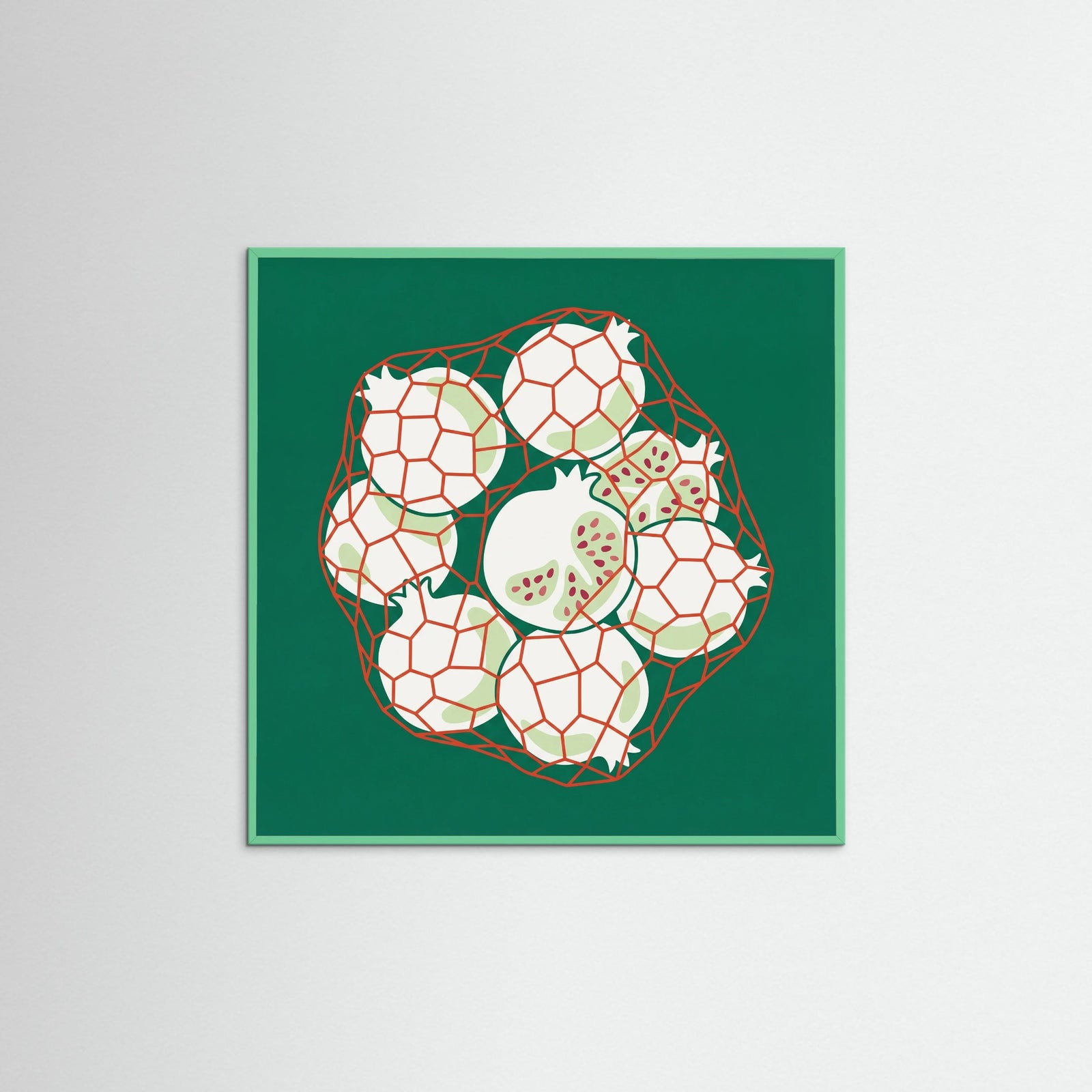 Mint Wood Square Citrus Catch