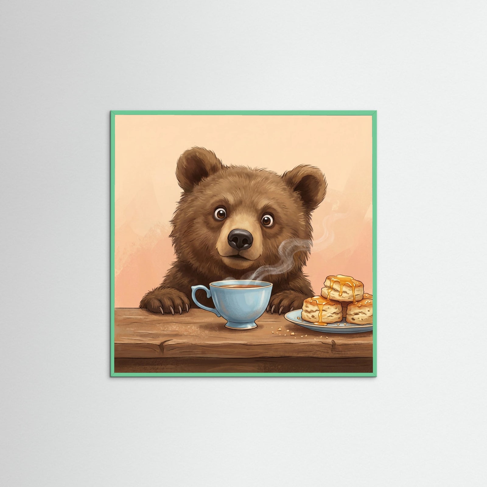 Mint Wood Square Curious Sips