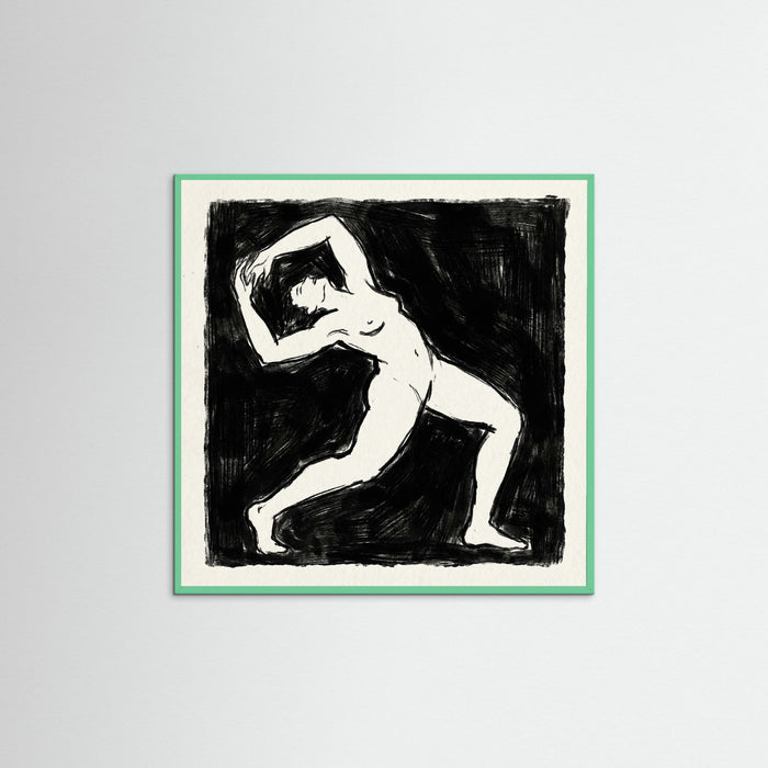 Mint Wood Square Dark Confrontation