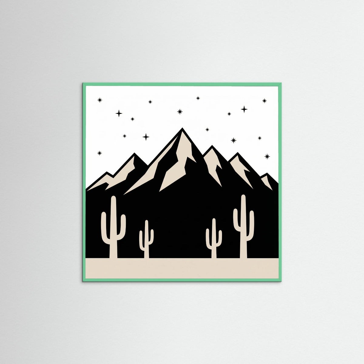 Mint Wood Square Desert Night Vision