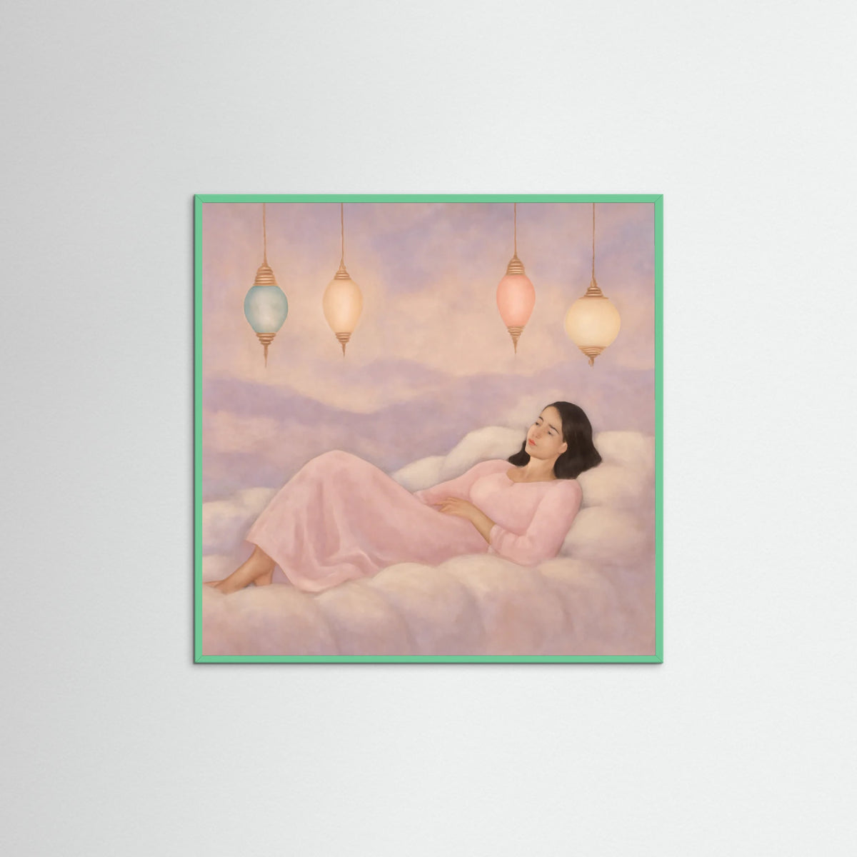 Mint Wood Square Dreamy Repose
