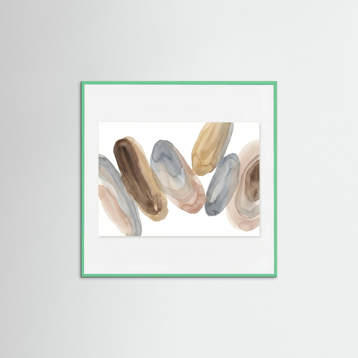 Mint Wood Square Echoing Layers