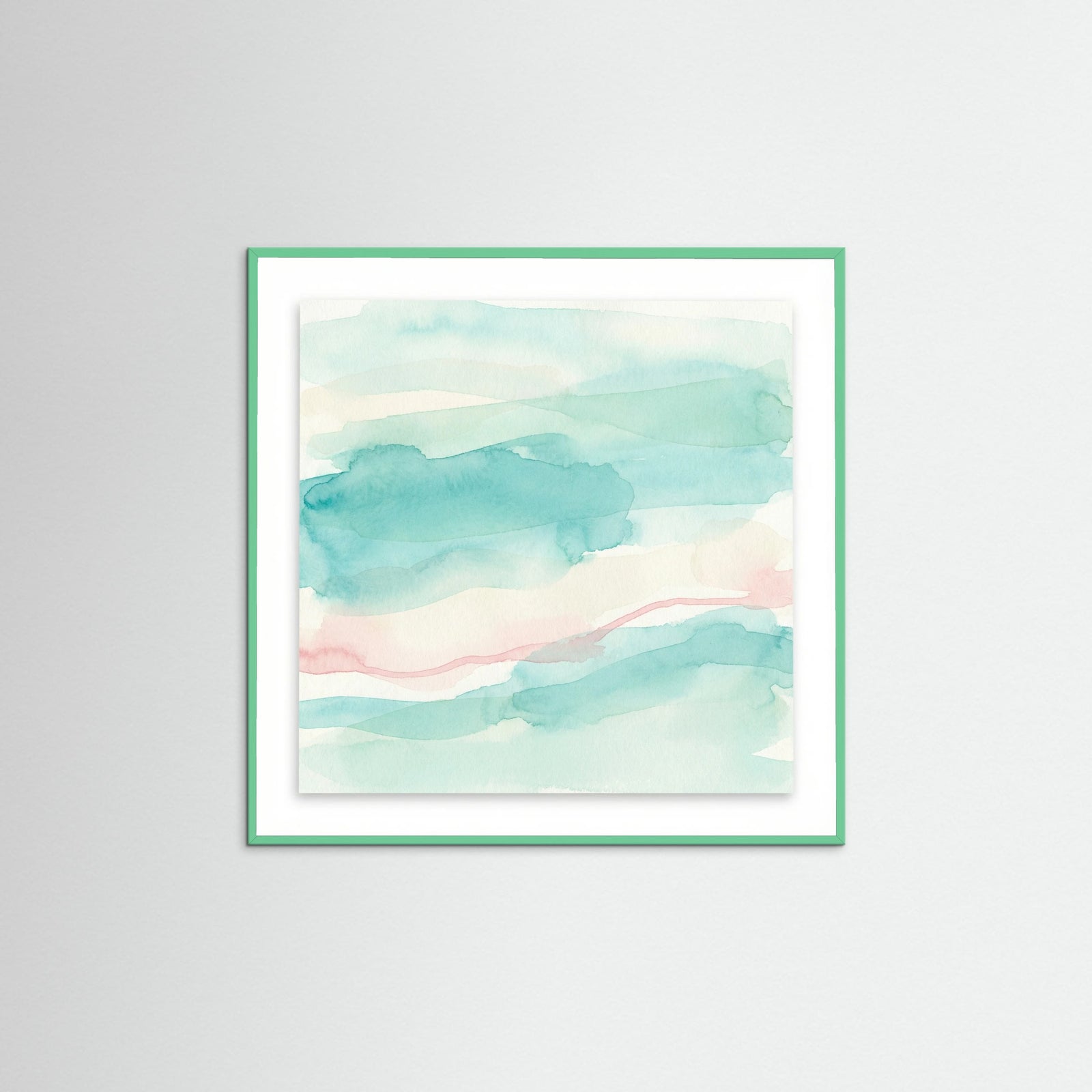 Mint Wood Square Emerald Softness