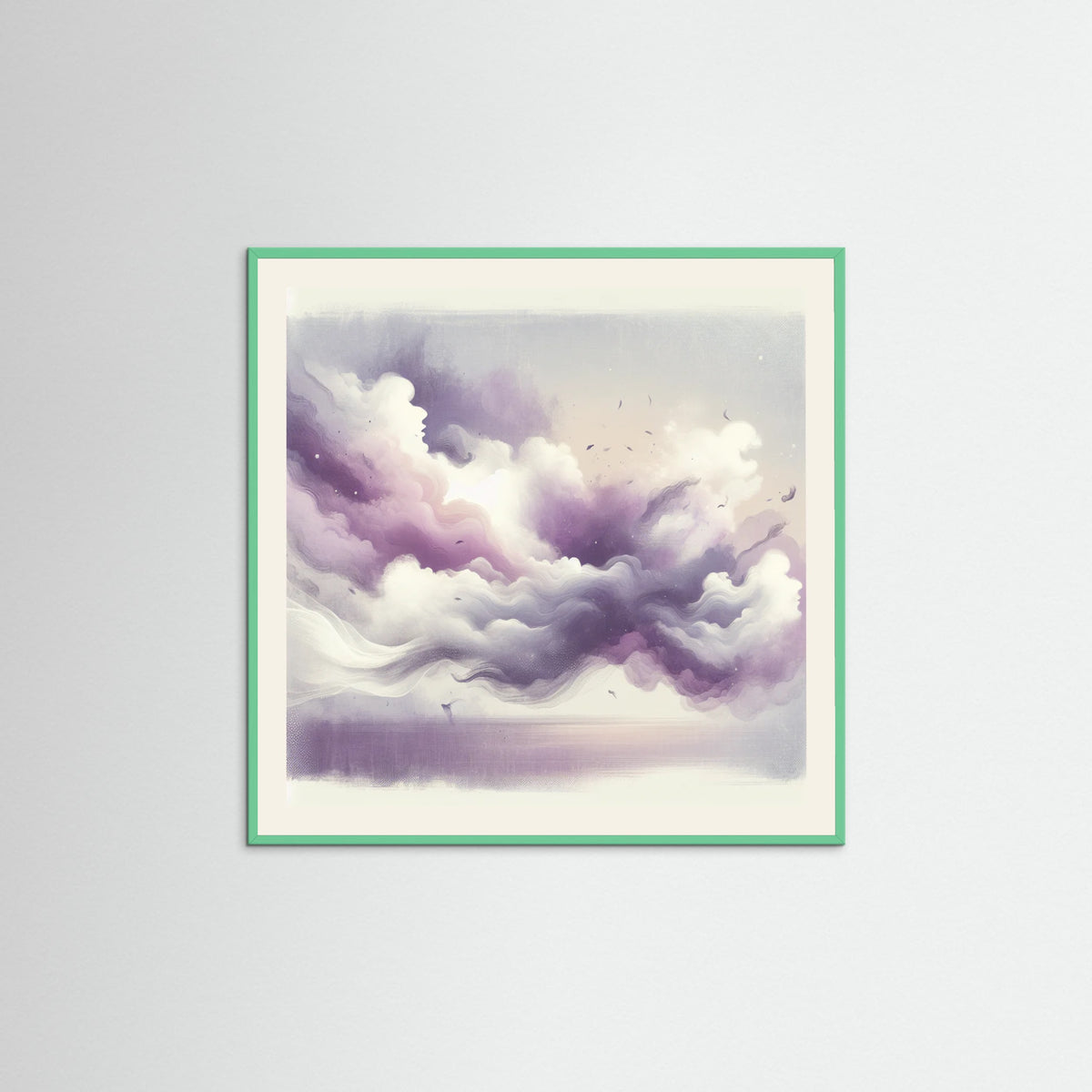 Mint Wood Square Ethereal Whisper