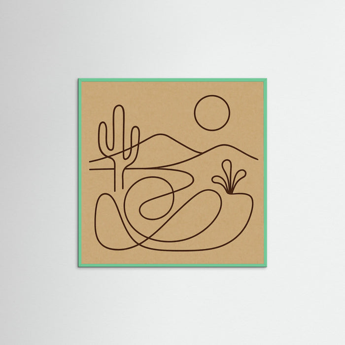 Mint Wood Square Fluid Conversation