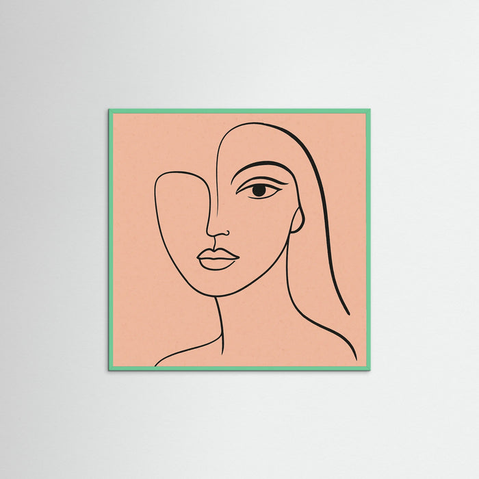 Mint Wood Square Gentle Curves