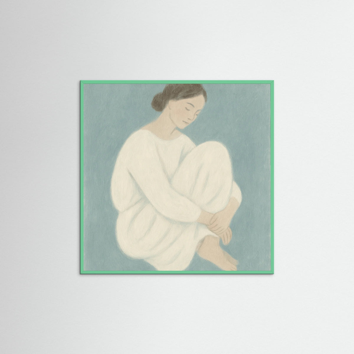 Mint Wood Square Gentle Pause