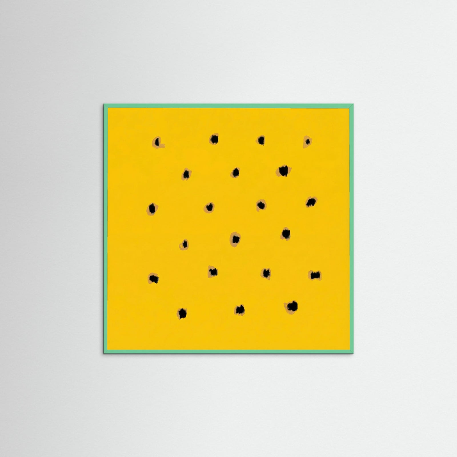 Mint Wood Square Golden Speckles