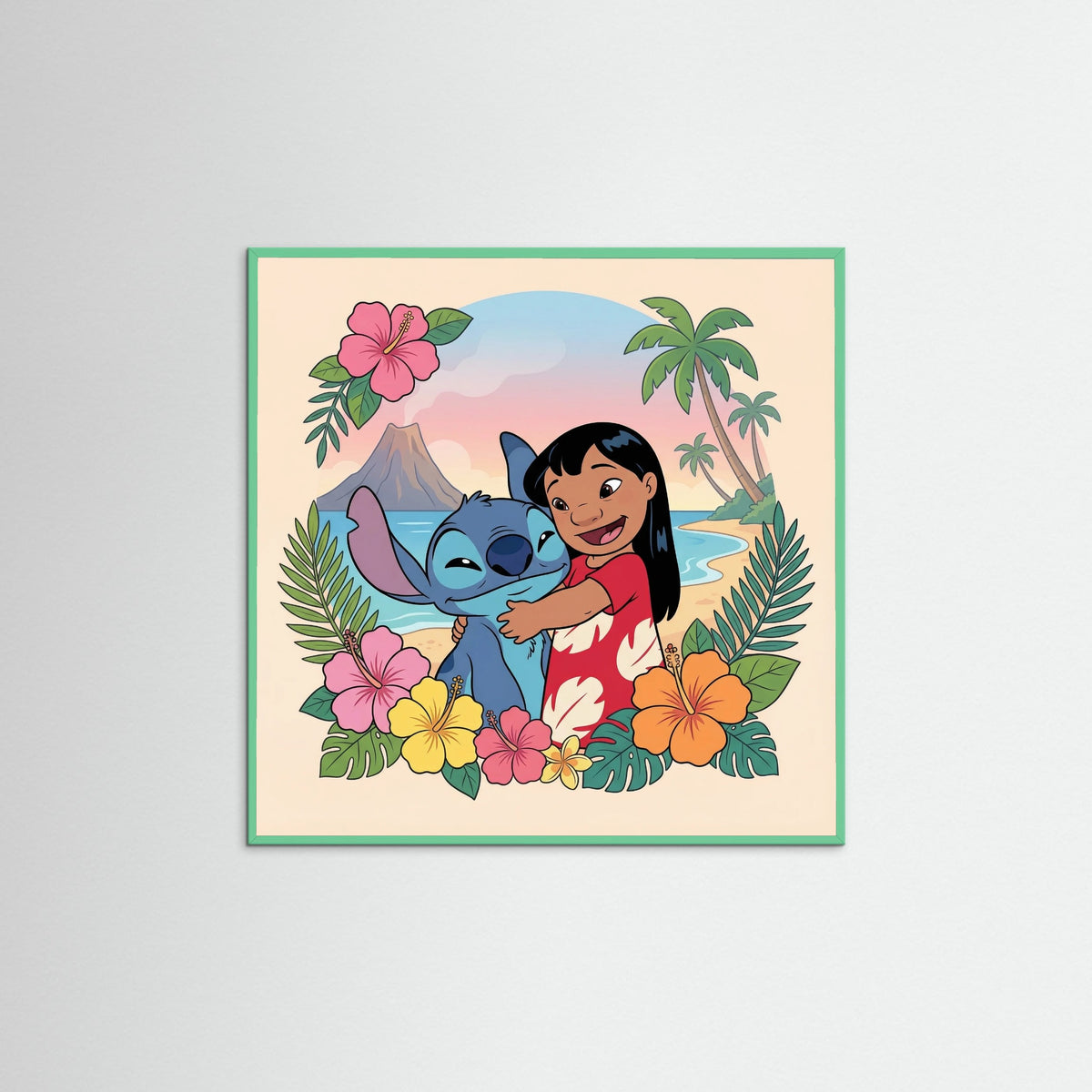 Mint Wood Square Island Companions