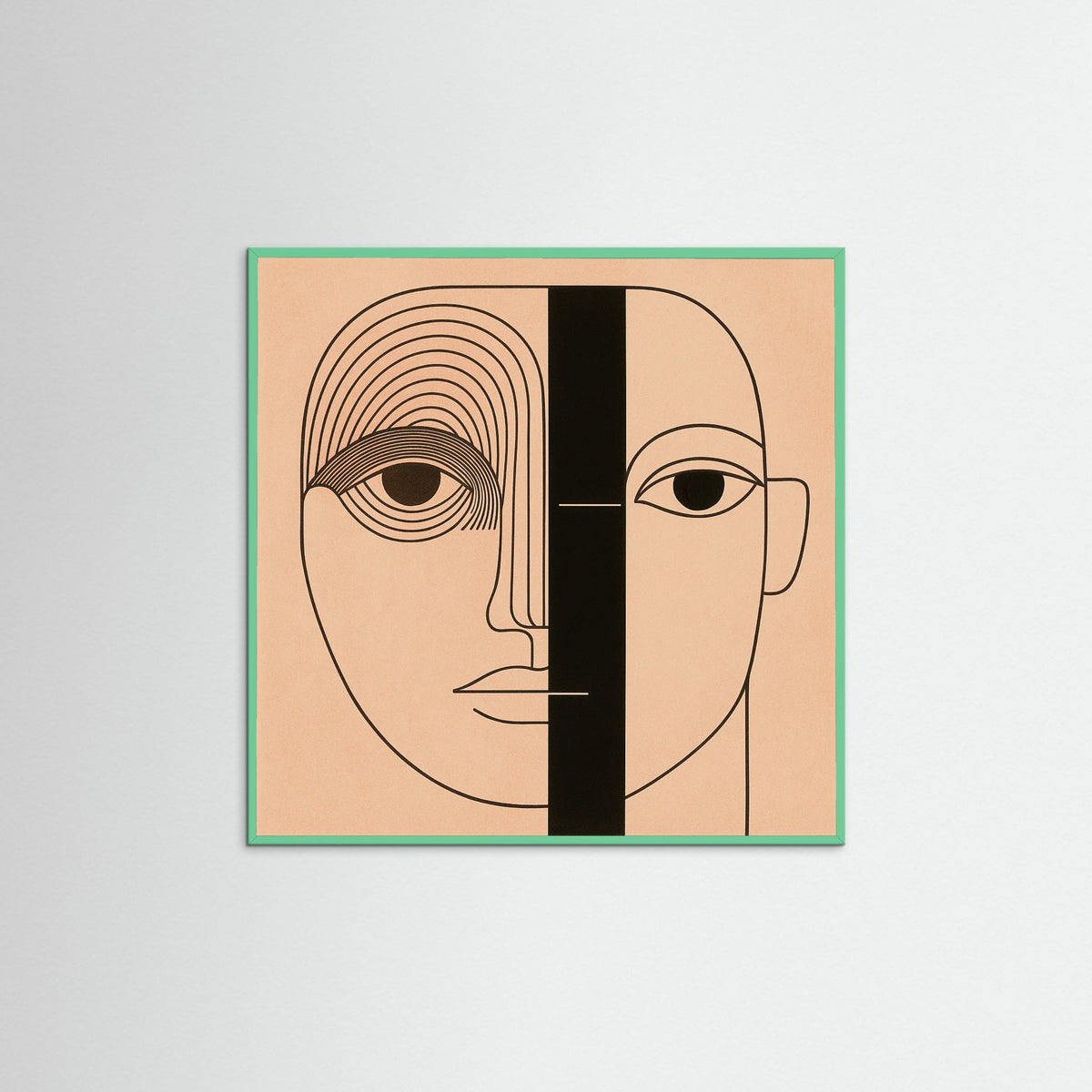 Mint Wood Square Linear Vision