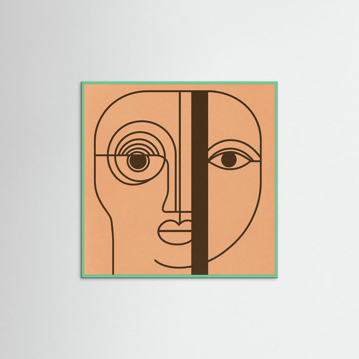 Mint Wood Square Monochrome Mystic