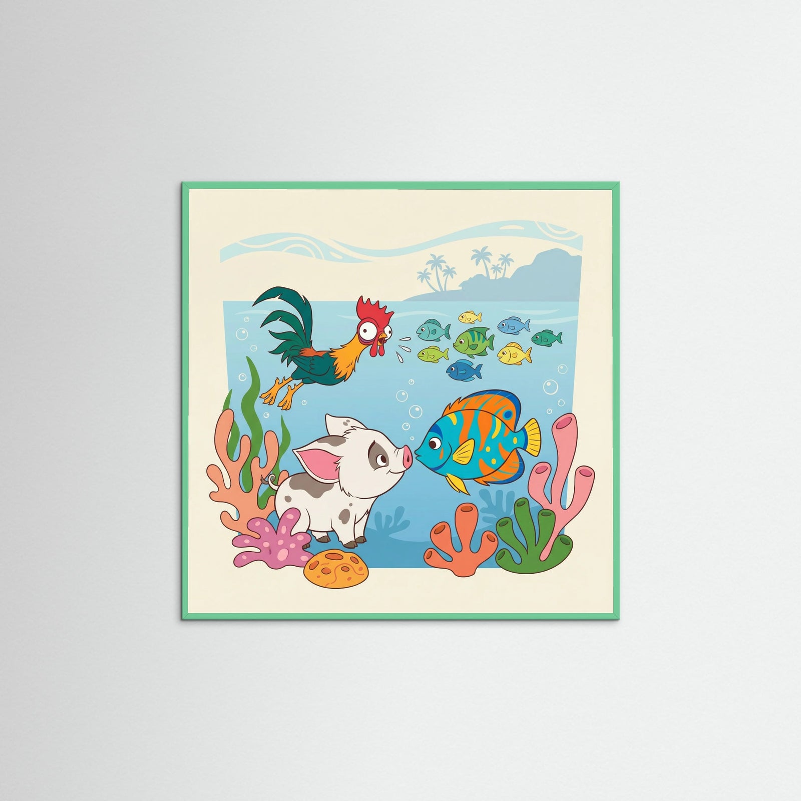 Mint Wood Square Oceanic Hero Ensemble