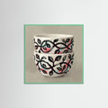 Mint Wood Square Patterned Vessel Bloom
