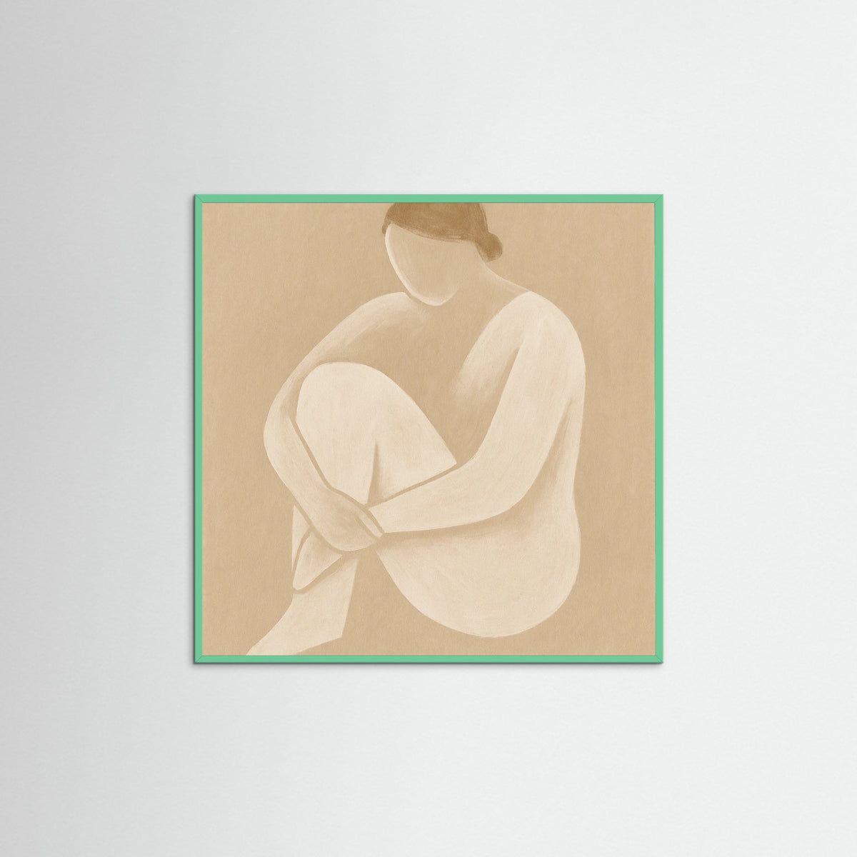 Mint Wood Square Quiet Lines