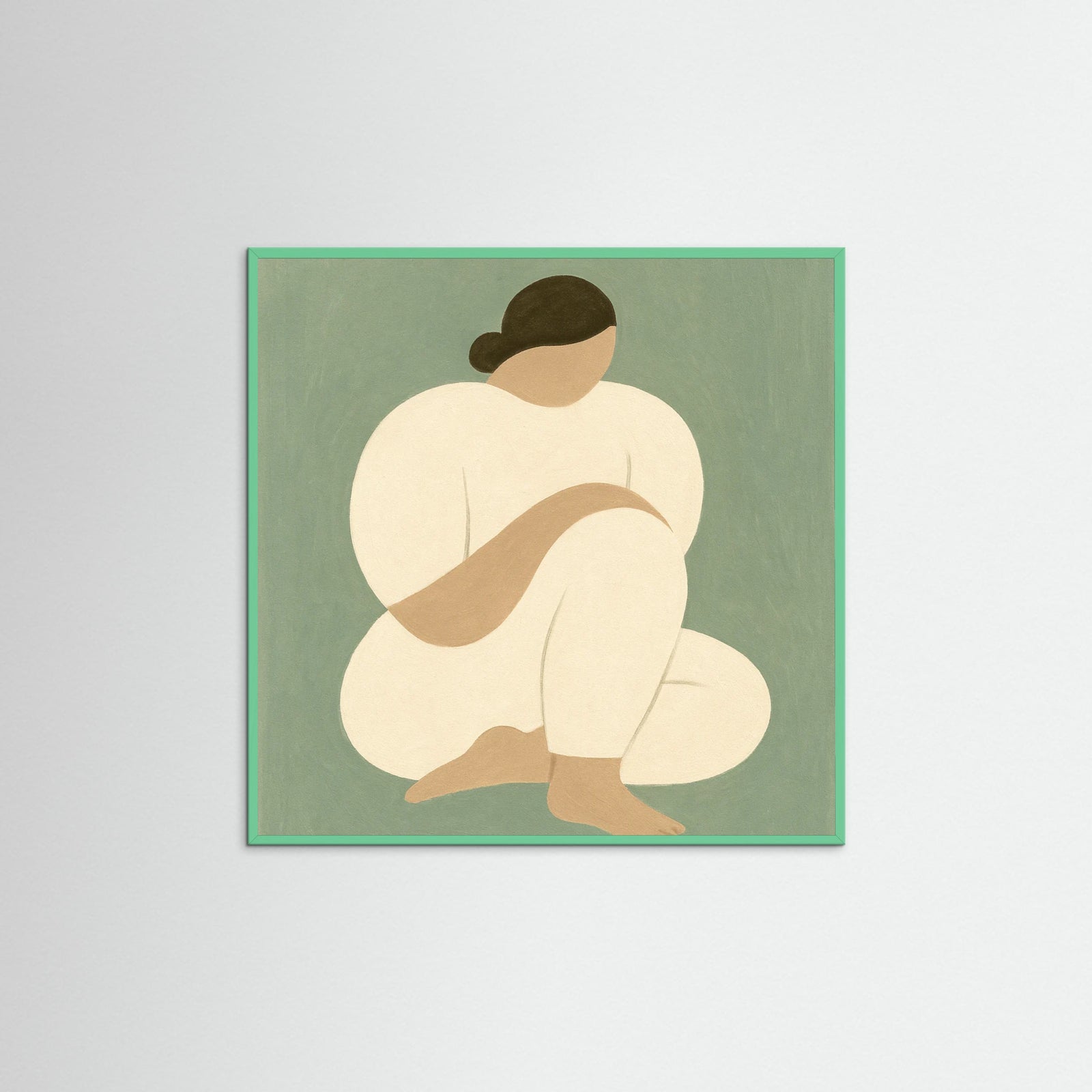 Mint Wood Square Quiet Shape