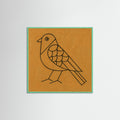 Mint Wood Square Resting Figure