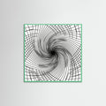 Mint Wood Square Rhythmic Grids