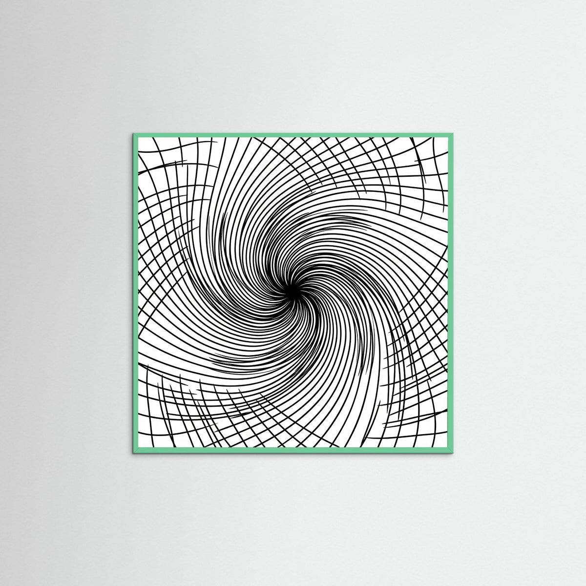 Mint Wood Square Rhythmic Grids