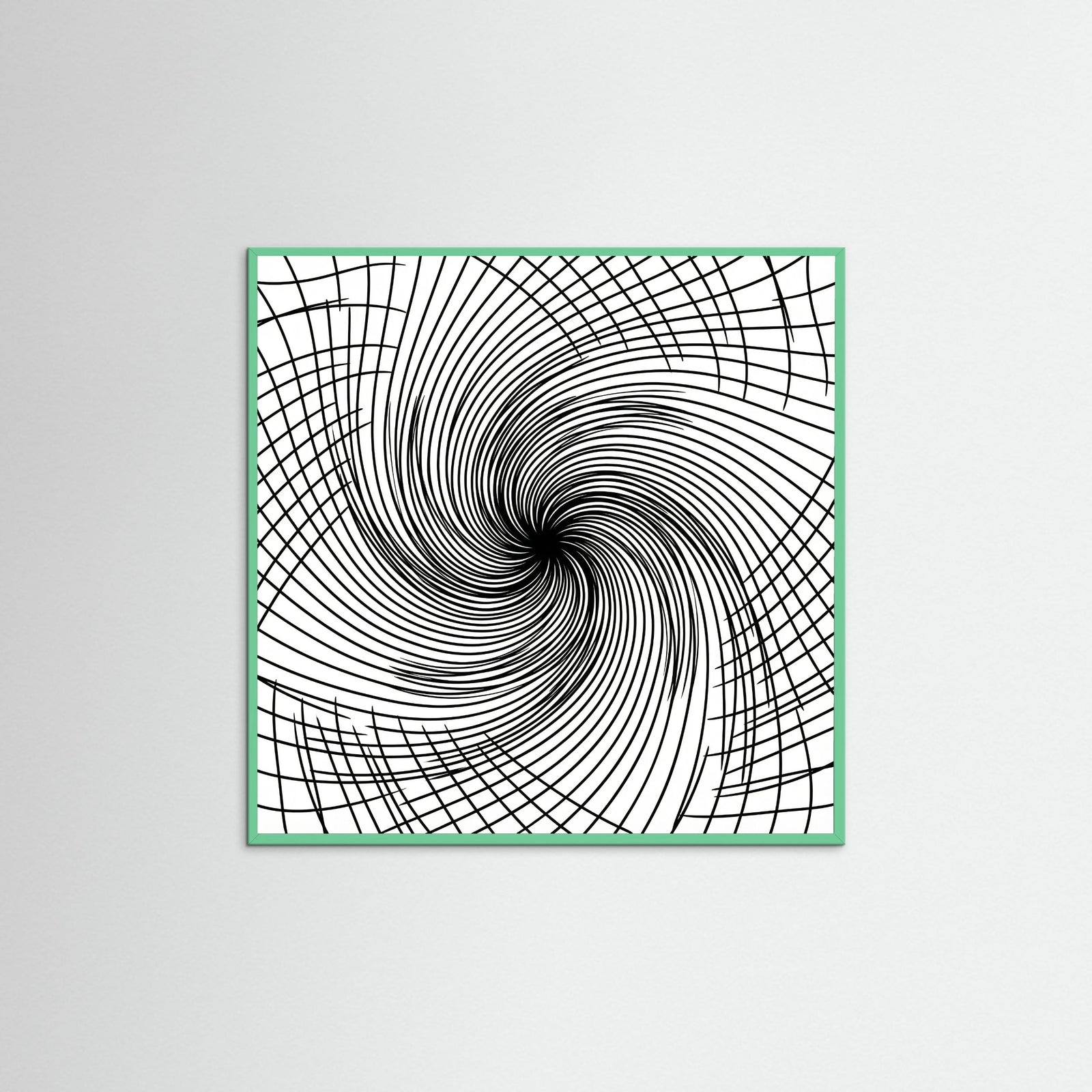 Mint Wood Square Rhythmic Grids