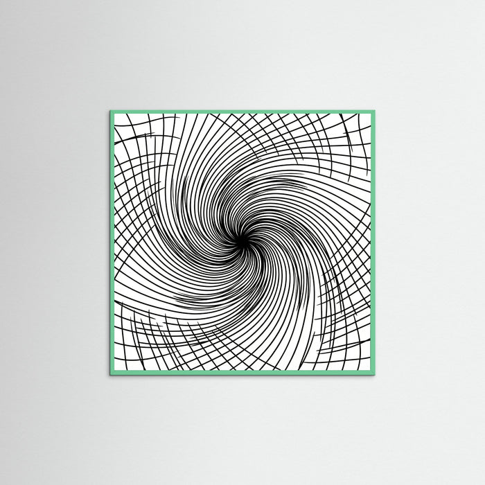 Mint Wood Square Rhythmic Grids