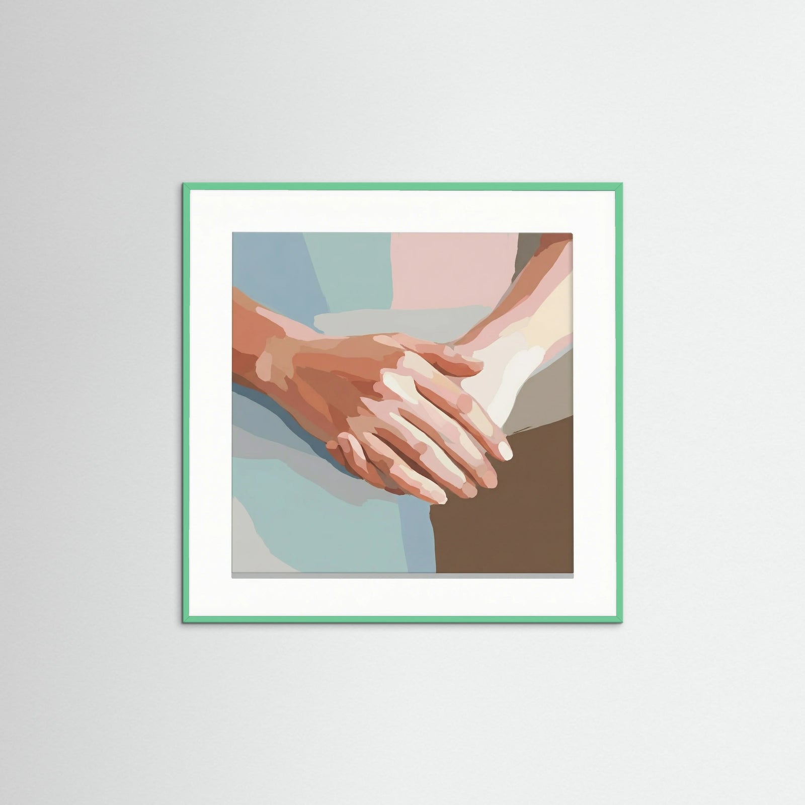 Mint Wood Square Serene Contemplation