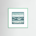 Mint Wood Square Silent Waves