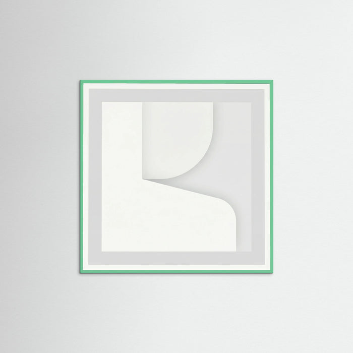 Mint Wood Square Soft Abstraction