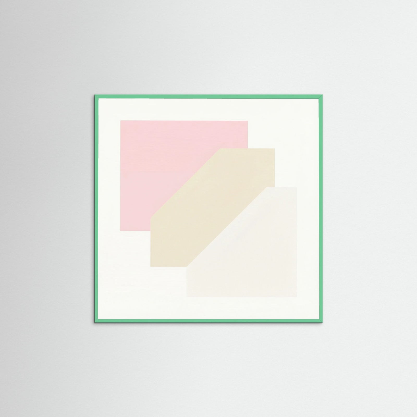 Mint Wood Square Soft Geometry