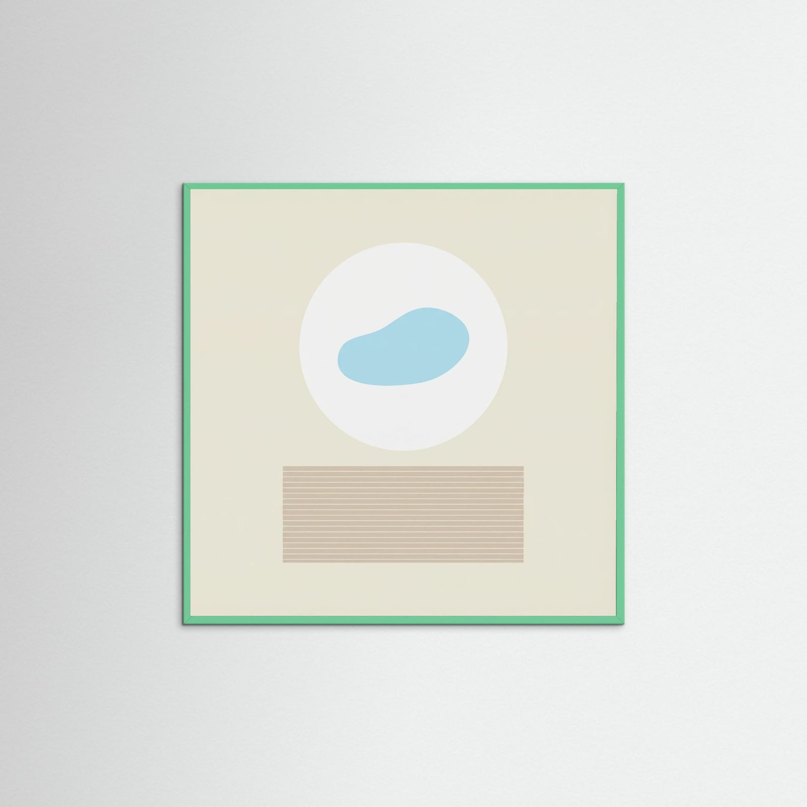 Mint Wood Square Soft Horizons