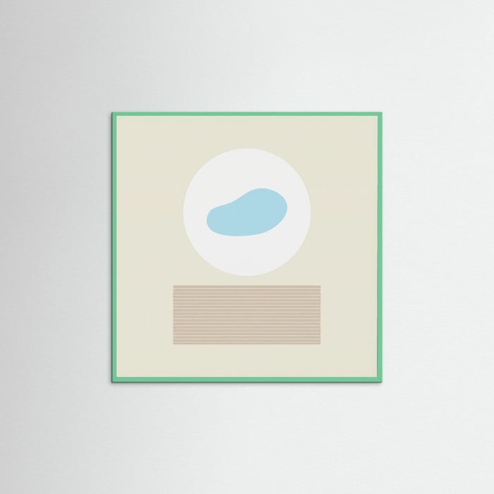 Mint Wood Square Soft Horizons