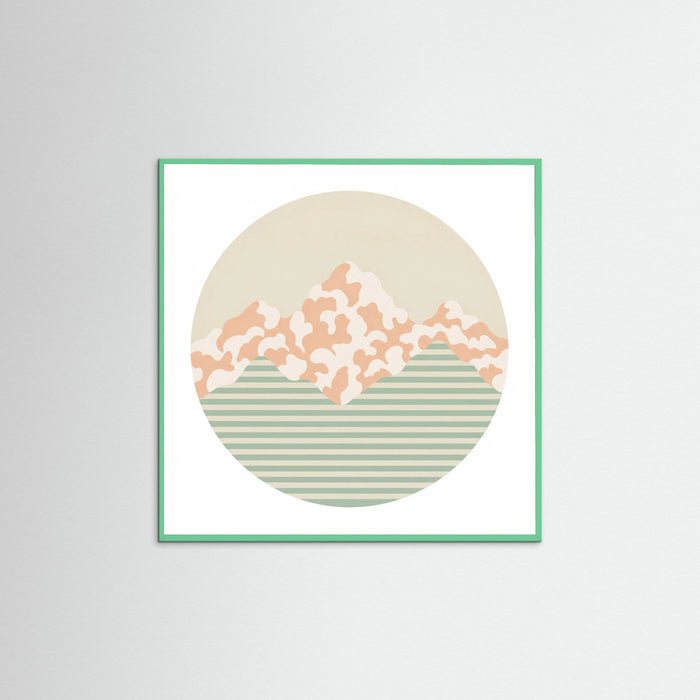 Mint Wood Square Soft Patterns