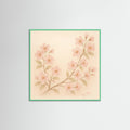 Mint Wood Square Sunlit Blossoms