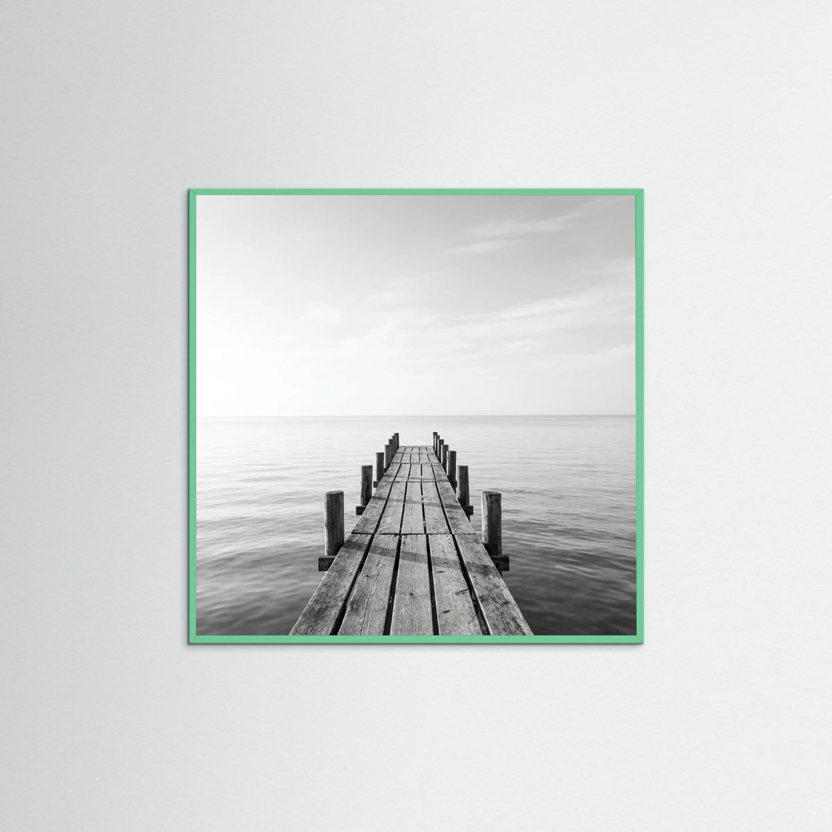Mint Wood Square Surf Palms