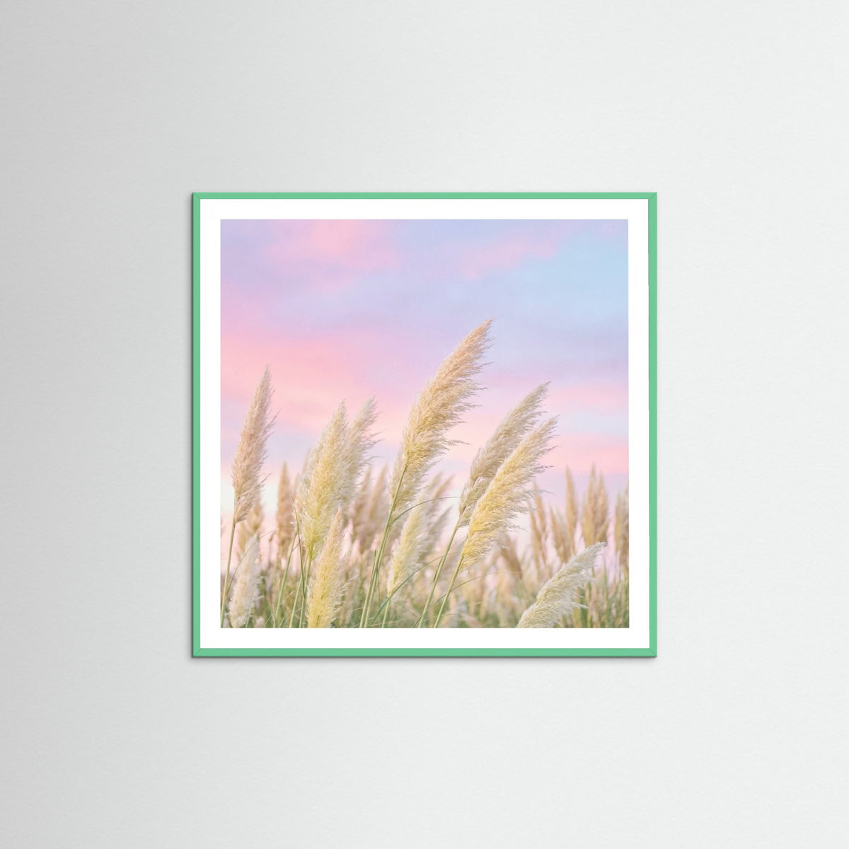 Mint Wood Square Tropical Twilight