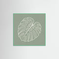 Mint Wood Square Verdant Outline