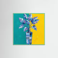Mint Wood Square Vibrant Blooms