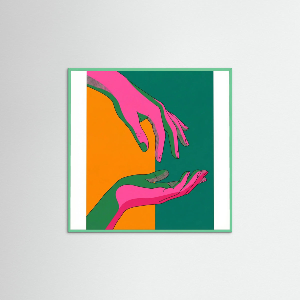 Mint Wood Square Vivid Vision