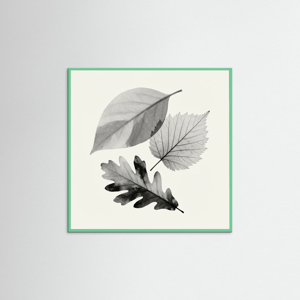 Mint Wood Square Whispering Petals