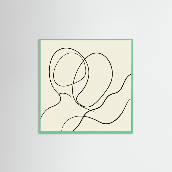 Mint Wood Square Woven Paths