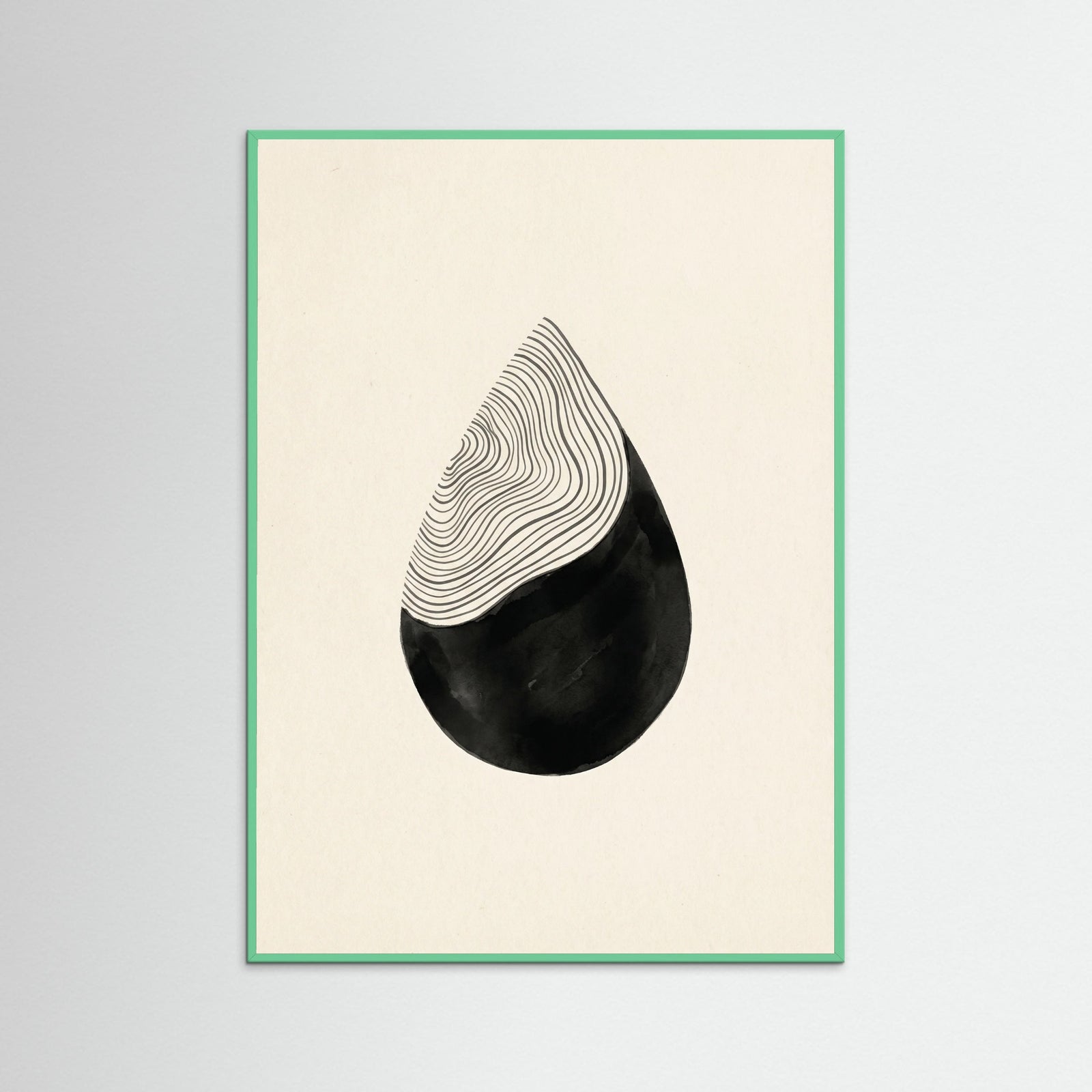 Mint Wood Stacked Crescents