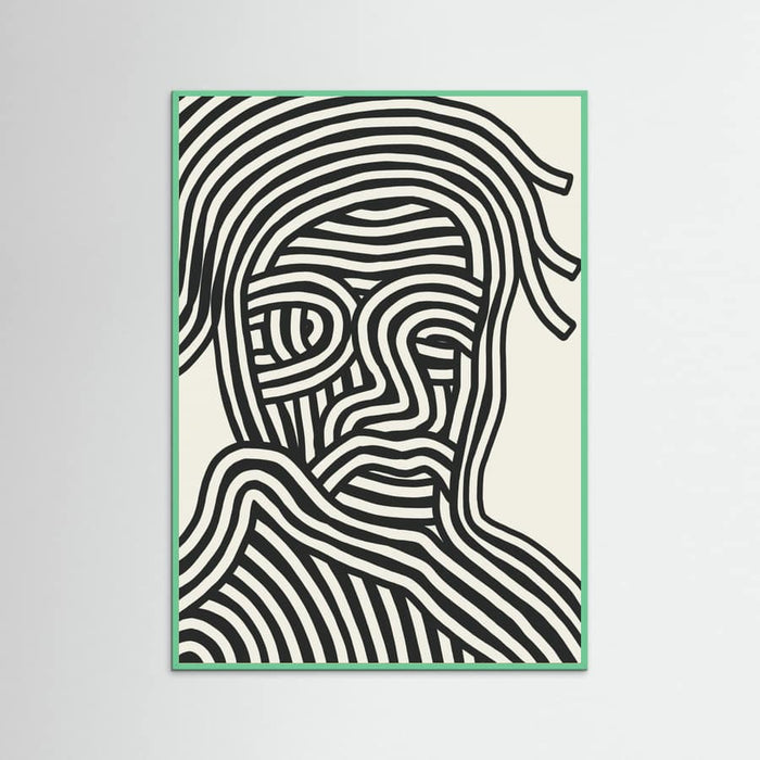 Stripe Portrait Poster – poster and art print