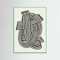Poster Striped Abstract In Black – poster e stampa artistica
