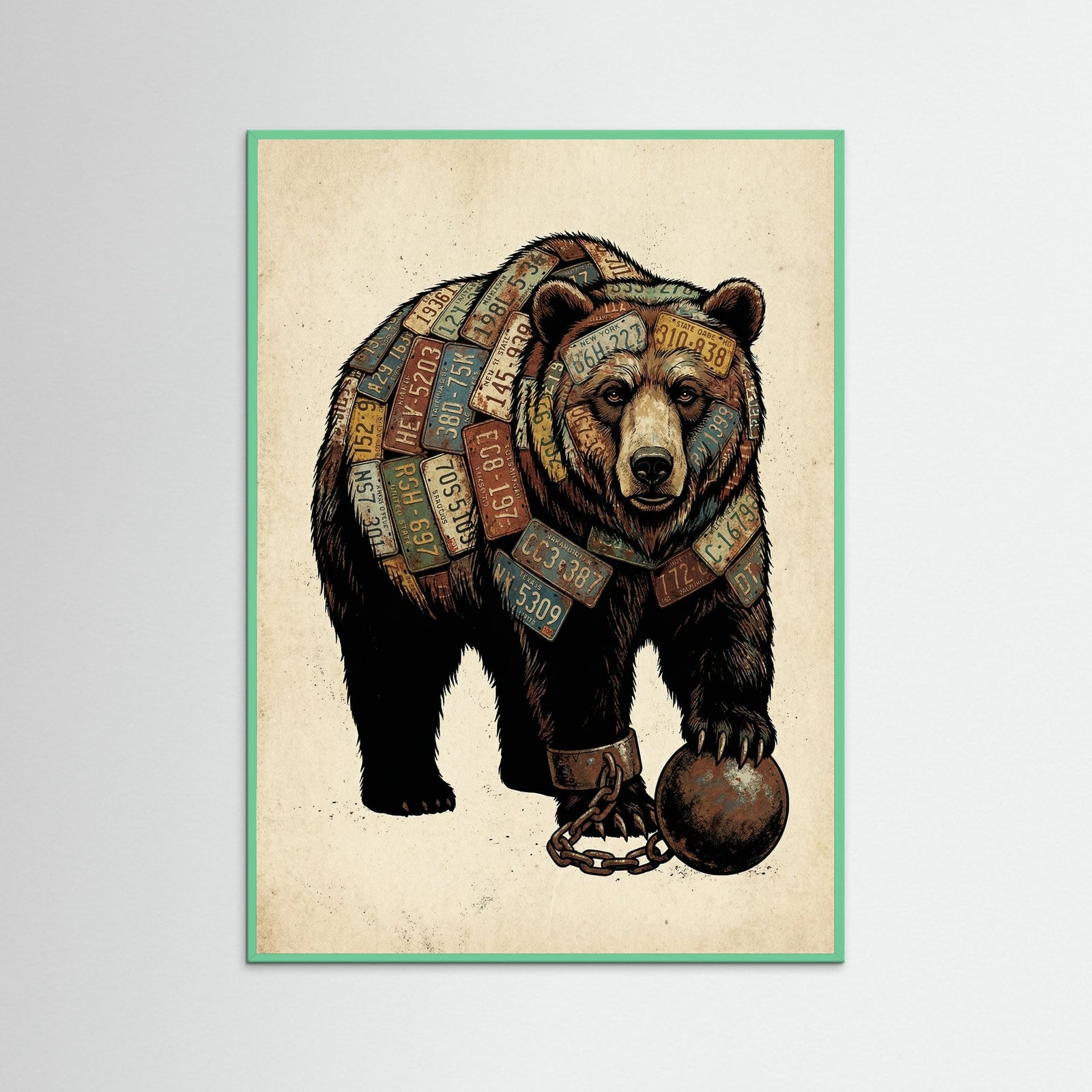 Mint Wood Striped Avian