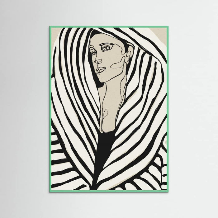 Striped Coat Poster – plakat og kunsttryk