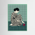 Mint Wood Striped Contemplation