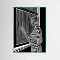 Mint Wood Striped Contemplation