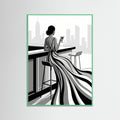Mint Wood Striped Elegance