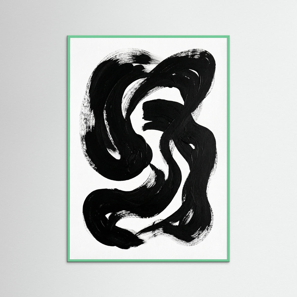 Mint Wood Striped Form Black
