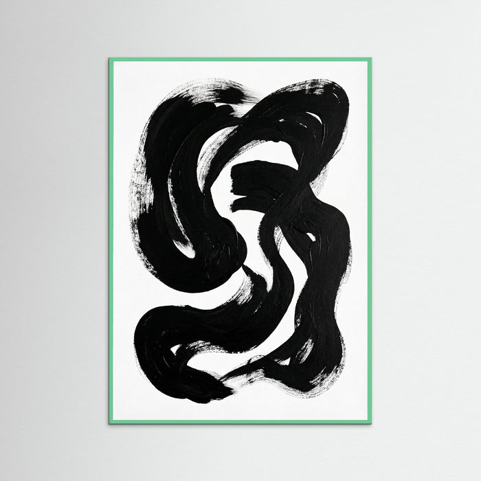Mint Wood Striped Form Black