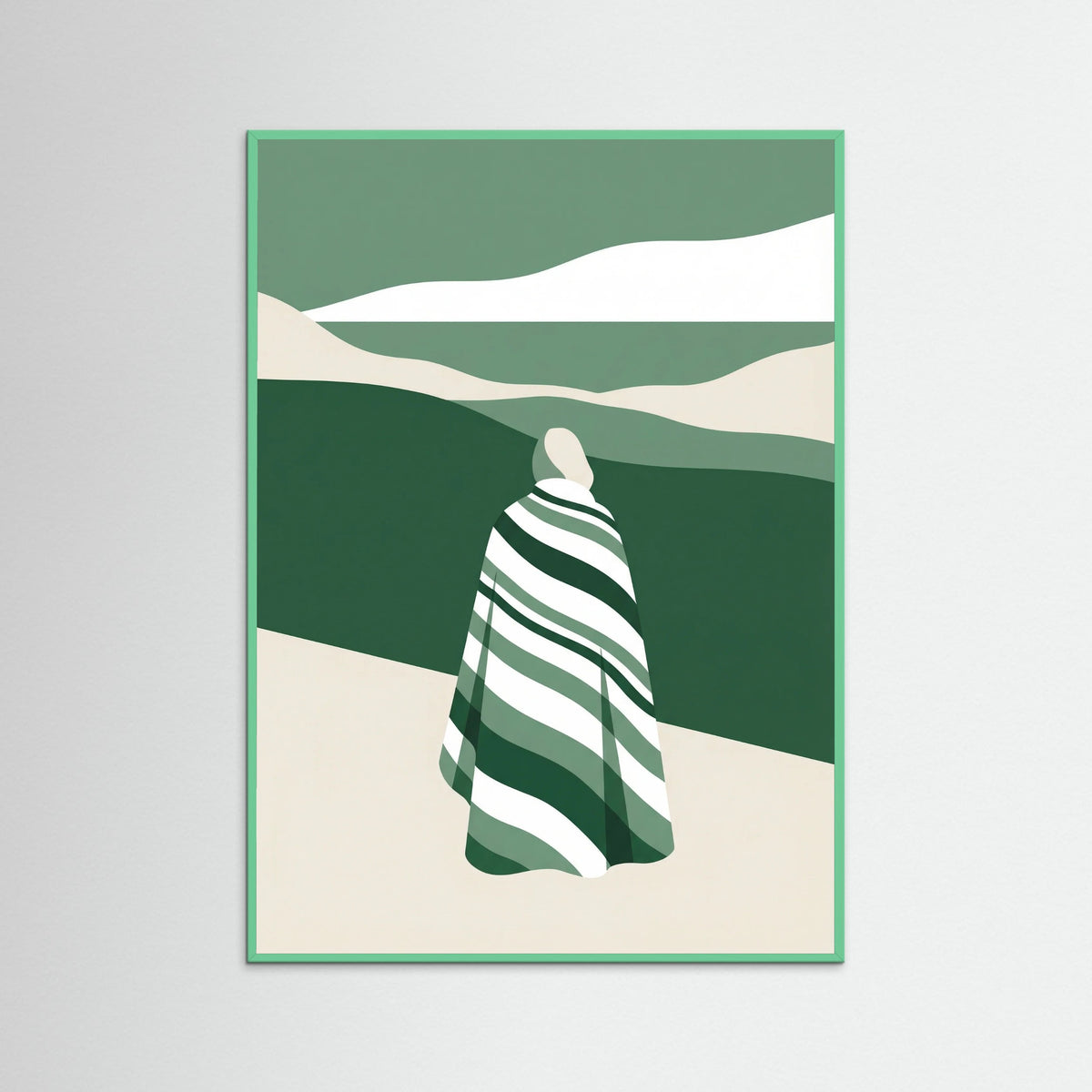 Mint Wood Striped Identity